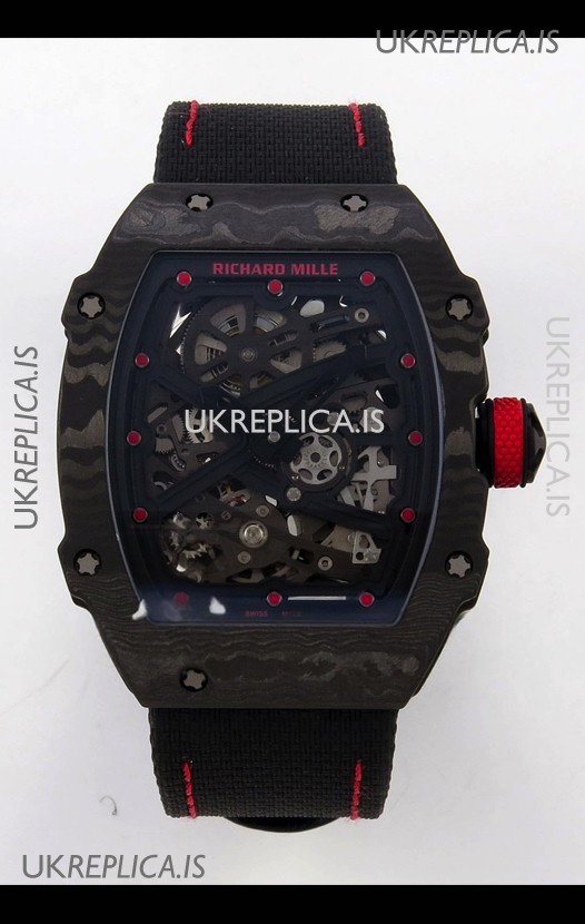 Richard Mille RM67-02 Black NTPT Velcro Strap CRMA7 Clone Movement 