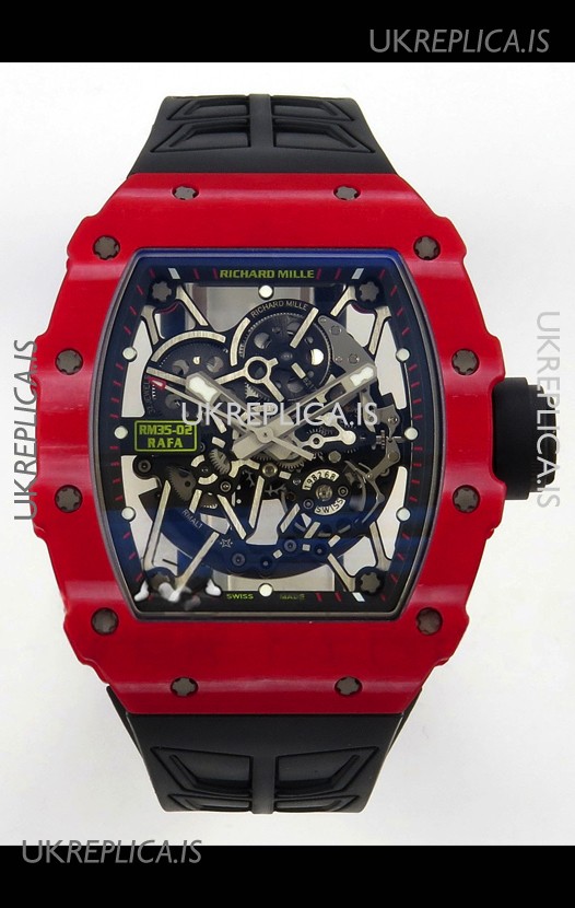 Richard Mille RM035-02 Red NTPT FREE SPRUNG MVMNT Super Clone Watch