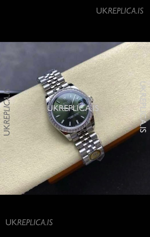 Rolex Super Clone Datejust 31MM Green Dial Jubilee Super Clone Watch
