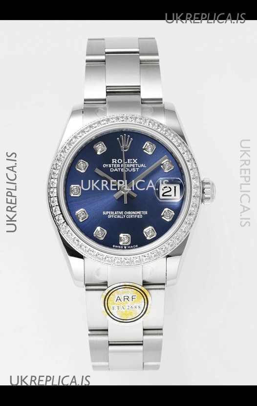 Rolex Super Clone Datejust Blue Dial Steel Case 31MM Super Clone Watch 