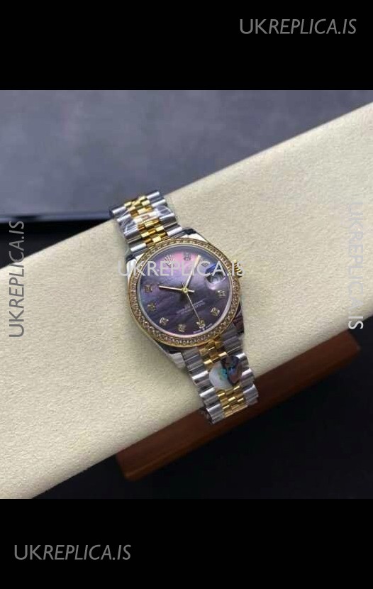 Rolex Super Clone Datejust 31MM Pearl Dial Yellow Gold Super Clone Watch 