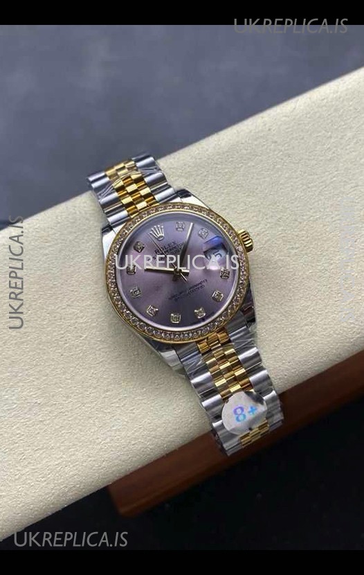 Rolex Super Clone Datejust 31MM Pink Dial Yellow Gold Super Clone Watch 