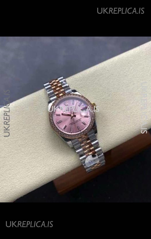 Rolex Super Clone Datejust 31MM Champange Dial Rose Gold Super Clone Watch 