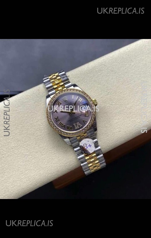 Rolex Super Clone Datejust 31MM Grey Dial Yellow Gold Super Clone Watch 