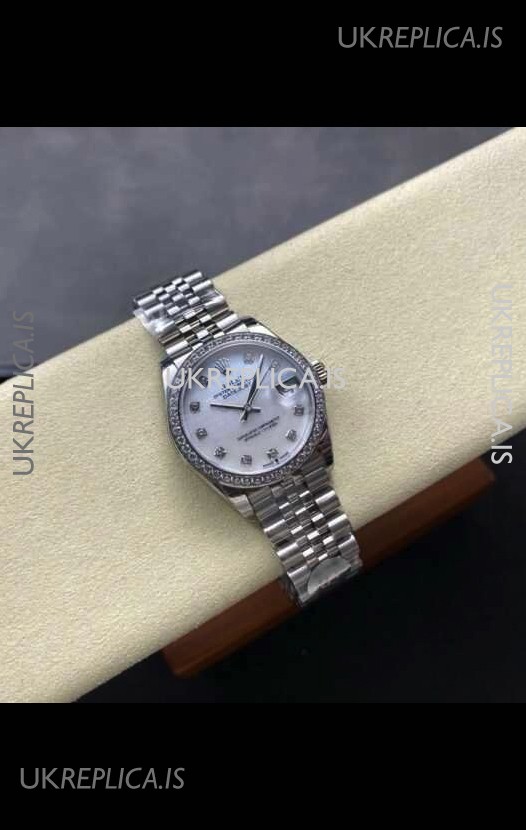 Rolex Super Clone Datejust 31MM Pearl Dial Steel Case Super Clone Watch 