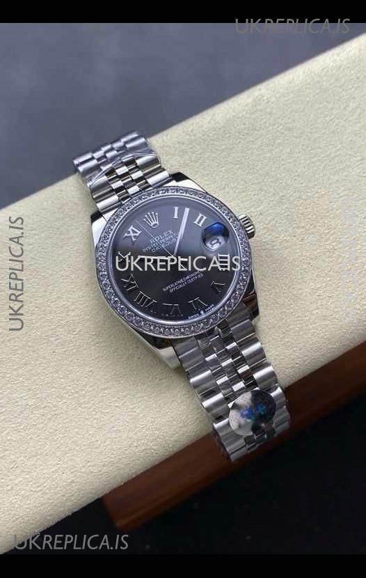 Rolex Super Clone Datejust 31MM Grey Dial Steel Case Super Clone Watch 