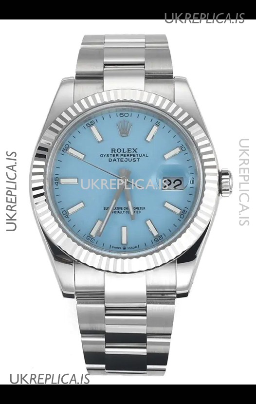 Rolex Datejust Cal.3235 Movement Tiffany Blue 41MM Super Clone Watch 