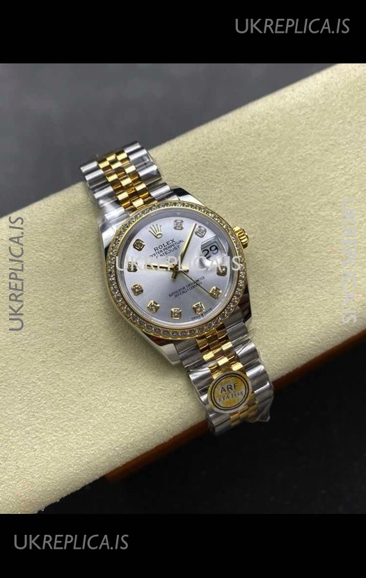 Rolex Super Clone Datejust 31MM Steel Dial Yellow Gold Super Clone Watch 