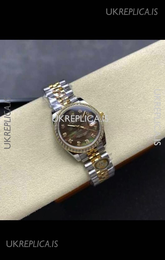 Rolex Super Clone Datejust 31MM Pearl Dial Yellow Gold Super Clone Watch 