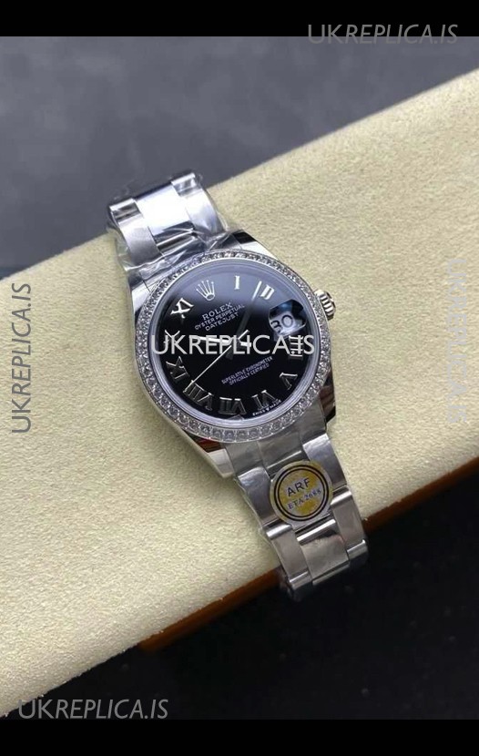 Rolex Super Clone Datejust 31MM Black Roman Dial Super Clone Watch