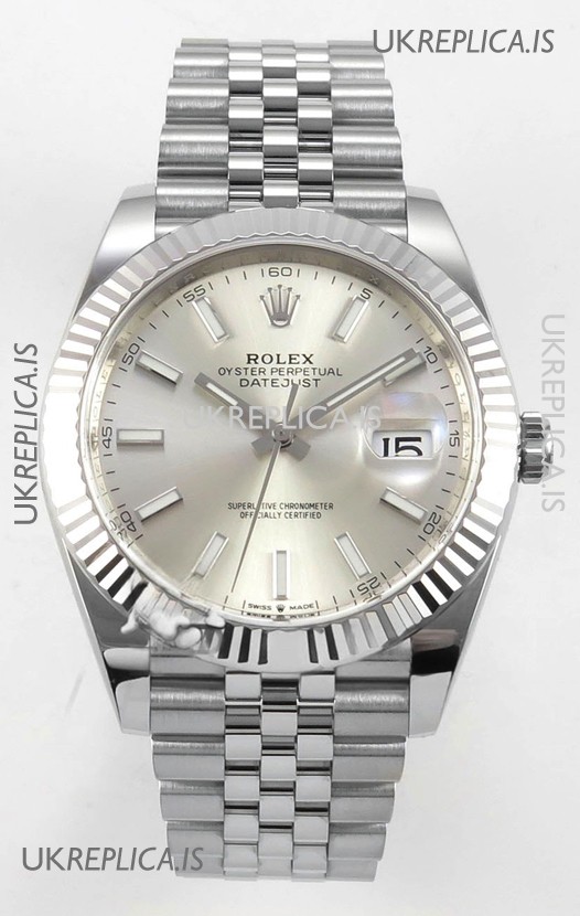 Datejust Super Clone 126334 Steel Dial 41MM FREE SPRUNG MVMNT 3235 Watch 