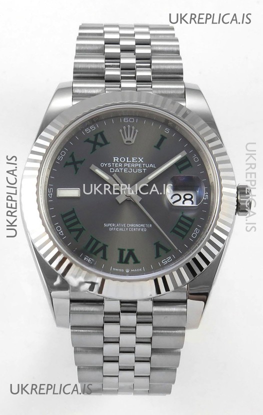 Datejust Super Clone 126334 Wimbledon 41MM FREE SPRUNG MVMNT 3235 Watch 