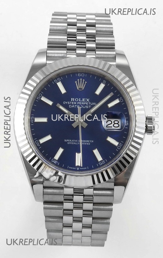 Datejust Super Clone 126334 Blue Dial 41MM FREE SPRUNG MVMNT 3235 Watch 