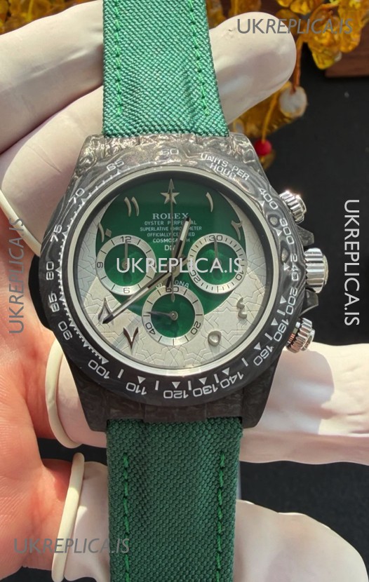 Rolex Daytona DiW Ramadan Carbon Fiber Super Clone Watch 