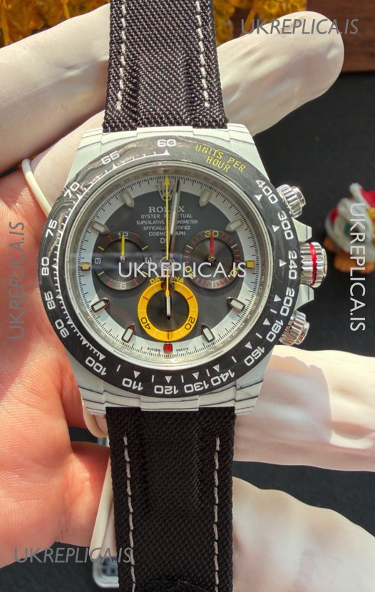 Rolex Daytona DiW Quantum Racer Grey CarboQuartz Super Clone Watch 