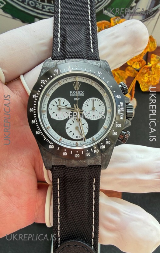 Rolex Daytona DiW Black Carbon Fiber Paul Newman Dial Super Clone Watch 