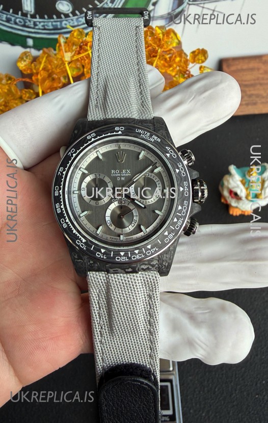 Rolex Daytona DiW Nova Grey Carbon Fiber Super Clone Watch 