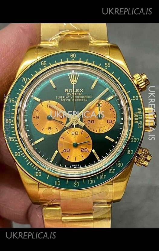 Rolex Daytona 116508 Artisans de Geneve "Honey Green Challenge" Swiss Replica Watch 