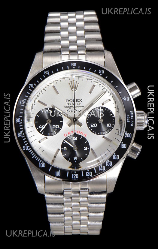 Rolex Daytona Paul Newman 37MM Cartier Edition Steel Dial Manual Wind Super Clone Watch 