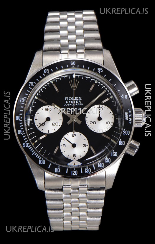 Rolex Daytona Paul Newman 37MM Tiffany & Co Black Dial Manual Wind Super Clone Watch 
