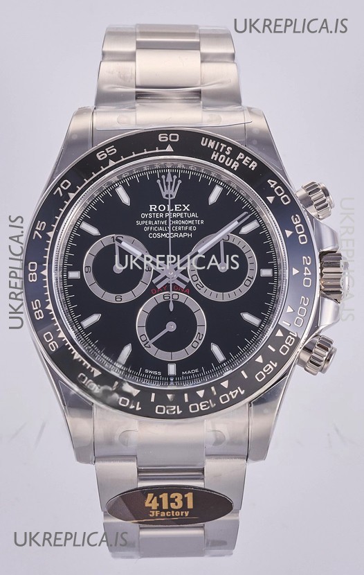 Rolex Daytona 126500 Black Dial Stick Markers FREE SPRUNG MVMT Super Clone Watch 