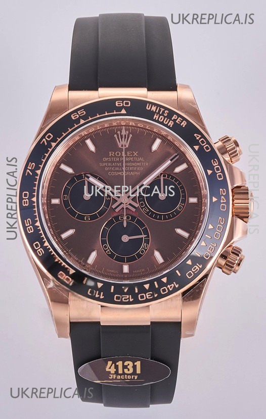 Rolex Daytona 126515 Brown Dial Stick Markers FREE SPRUNG MVMT Super Clone Watch 