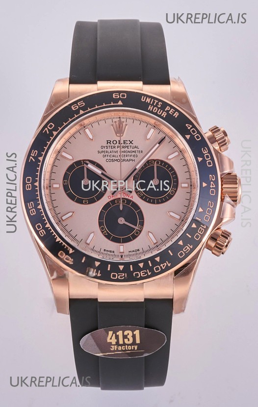 Rolex Daytona 126515 Rose Gold Dial Stick Markers FREE SPRUNG MVMT Super Clone Watch 