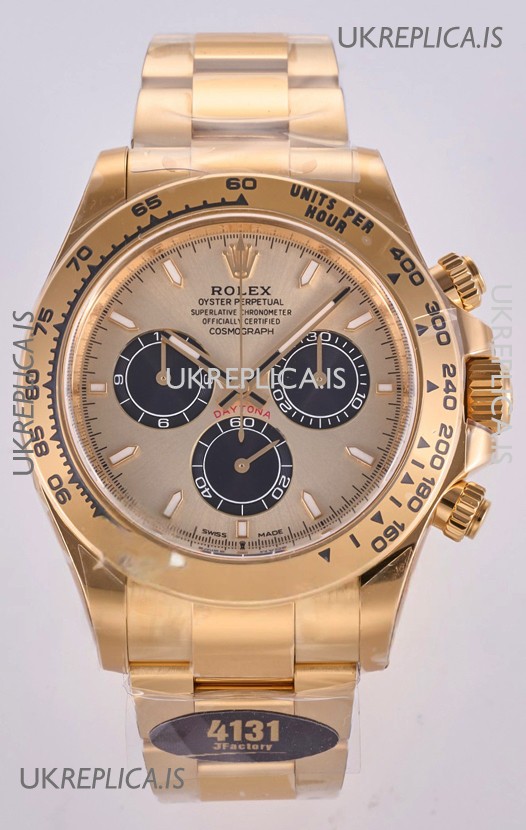 Rolex Daytona 126508 Yellow Gold FREE SPRUNG MVMT Super Clone Watch 