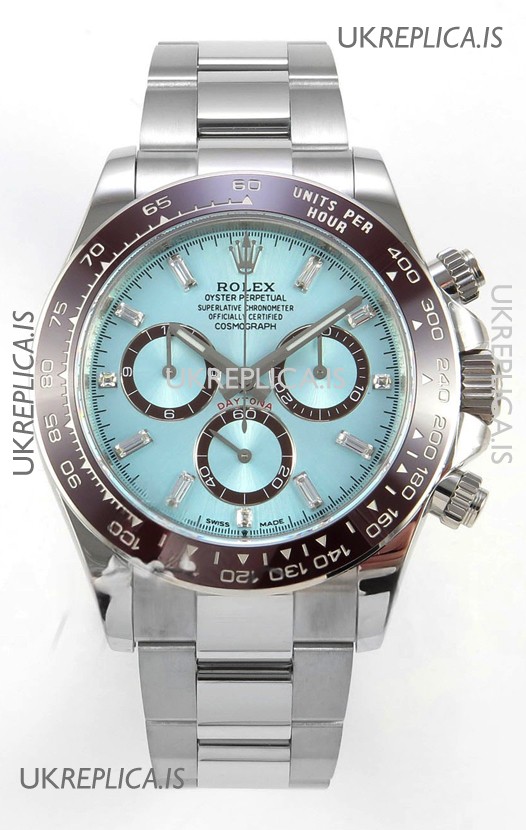 Rolex Daytona 126506 Ice Blue Crystal Markers FREE SPRUNG MVMT Super Clone Watch 