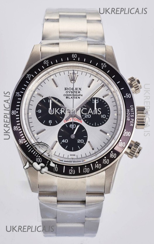 Rolex Daytona Paul Newman Steel Dial Custom Modded 4130 Mvnt Swiss Replica