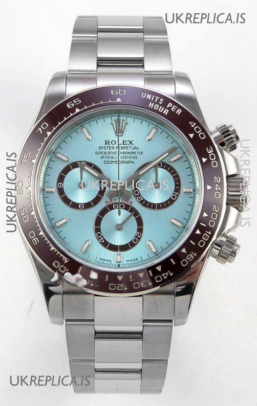 Rolex Daytona 126506 Ice Blue Stick Markers FREE SPRUNG MVMT Super Clone Watch 