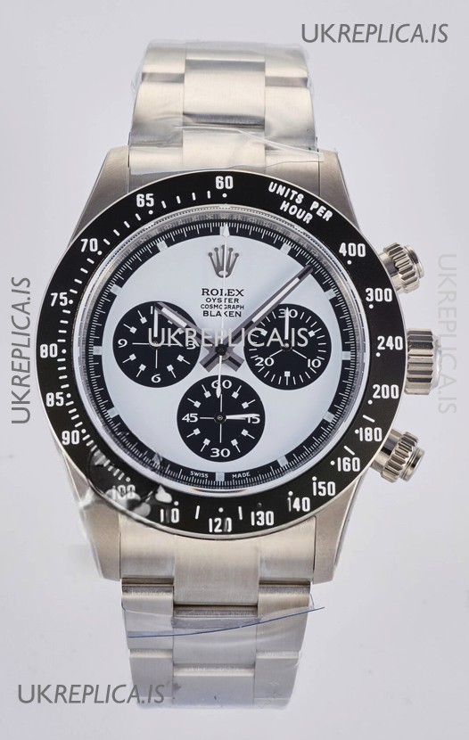 Rolex Daytona Paul Newman Blaken Blue Dial Custom Modded 4130 Mvnt Swiss Replica