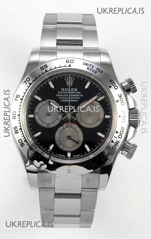 Rolex Daytona 126509 Black Dial Stick Markers FREE SPRUNG MVMT Super Clone Watch 
