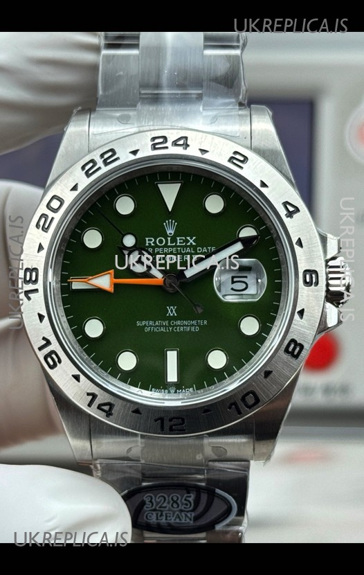 Rolex Explorer II Tree Hunter Green Dial Super Clone Watch 