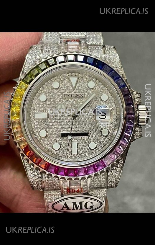 Rolex Submariner 116610 Iced Out Edition 8 Swiss Replica Watch 
