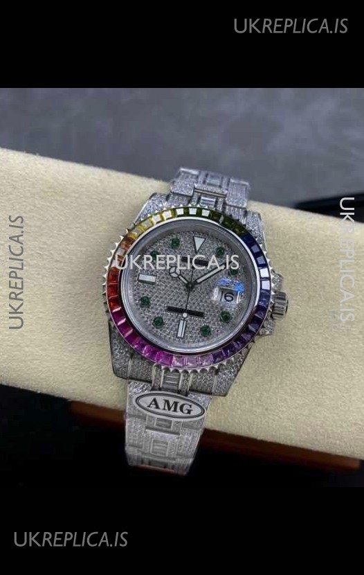 Rolex Submariner 116610 Iced Out Edition 10 Swiss Replica Watch 