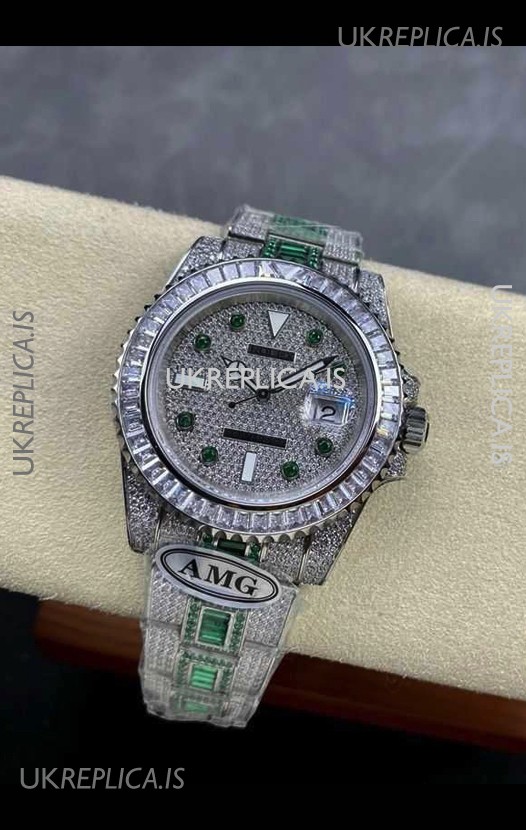 Rolex Submariner 116610 Iced Out Edition 12 Swiss Replica Watch 
