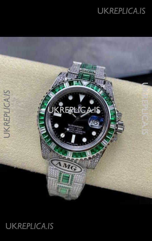 Rolex Submariner 116610 Iced Out Edition 16 Swiss Replica Watch 