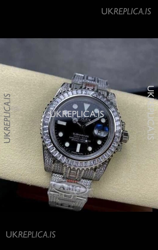 Rolex Submariner 116610 Iced Out Edition 17 Swiss Replica Watch 