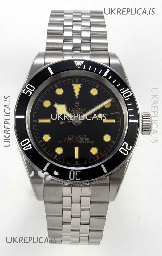 Tudor Black Bay 41 Black Dial and Bezel Jubilee Super Clone Watch 