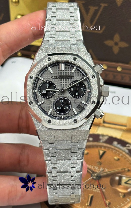 Audemars Piguet Royal Oak Chronograph 26240BC Frosted Grey Dial Super Clone Watch 