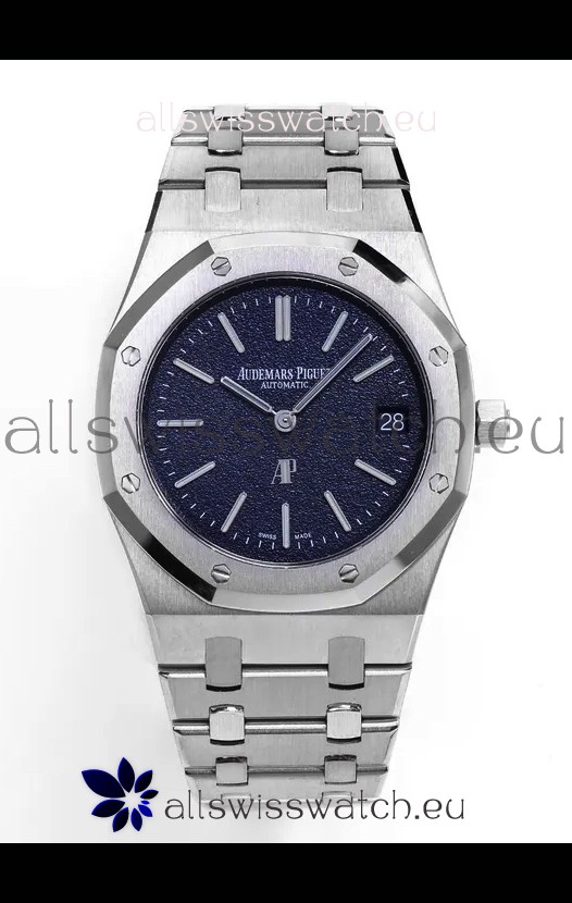 Audemars Piguet Super Clone Royal Oak 16202BC Extra Thin Super Clone Watch Blue Dial