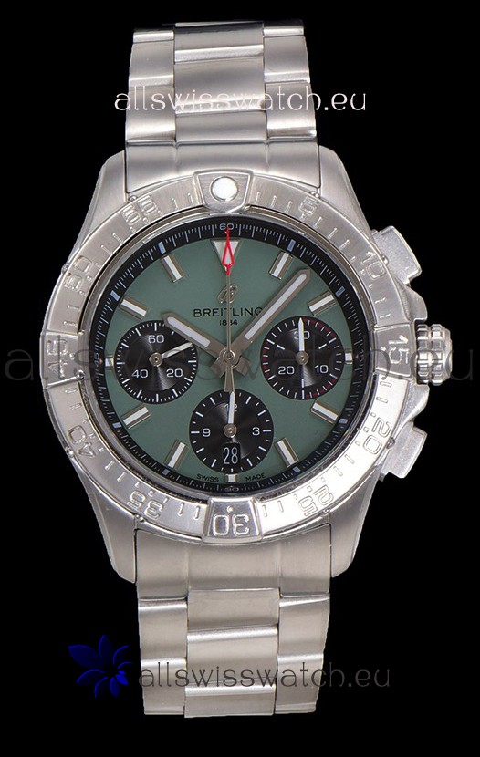 Breitling Super Clone Avenger B01 Chronograph Green Dial Watch 
