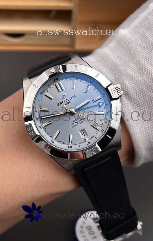 Breitling Chronomat Automatic GMT 40 Steel Dial 1:1 Mirror Swiss Replica Watch
