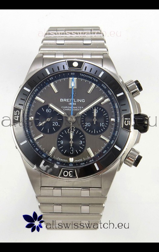 Breitling Chronomat Super Clone B01 42 Edition Swiss 904L Steel Watch Grey Dial 