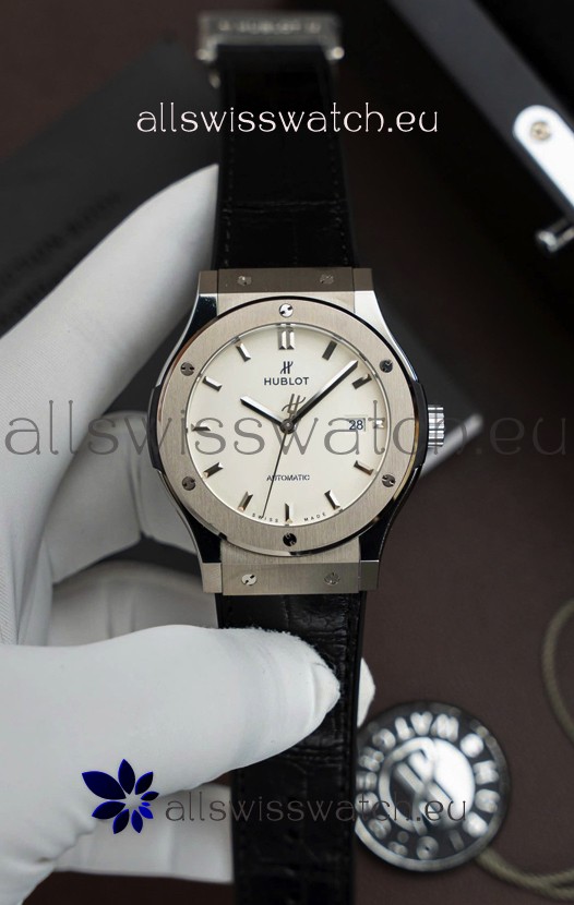 Hublot Super Clone Classic Fusion Titanium White Dial 42MM Watch