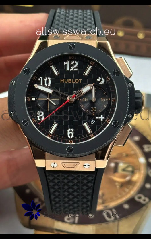Hublot Big Bang Super Clone 20th Anniversary Titanium Rose Gold Casing Replica Watch 