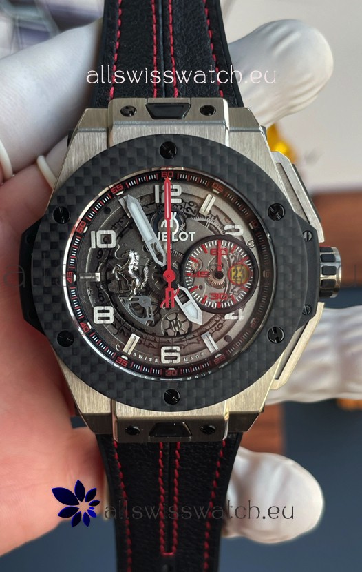 Hublot Big Bang Super Clone Ferrari Titanium Edition in Ceramic Casing