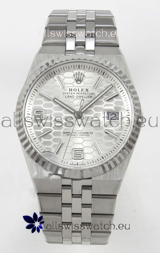 Rolex Land-Dweller 127334 Steel Honeycomb 40MM Swiss Replica Watch 