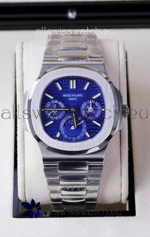 Patek Philippe Nautilus 5740 Perpetual Calendar Stainless Steel Purple Dial Swiss Replica Watch